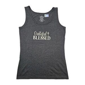 Country Blessings Tank Top Grateful Blessed Small Grey Shirt Fun Spiritual Gift